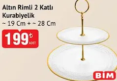 COLORİNA ALTIN RİMLİ 2 KATLI KURABİYELİK
